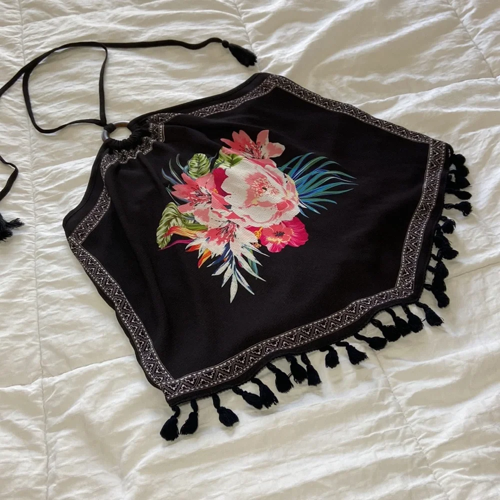 LIVE TO BE SPOILED - TROPICAL HALTER TOP - Picture 4 of 14